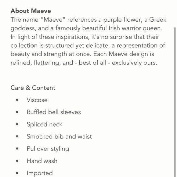 Anthropology Maeve Jessa Peasant Blouse NWT Small NWT - Picture 12 of 13